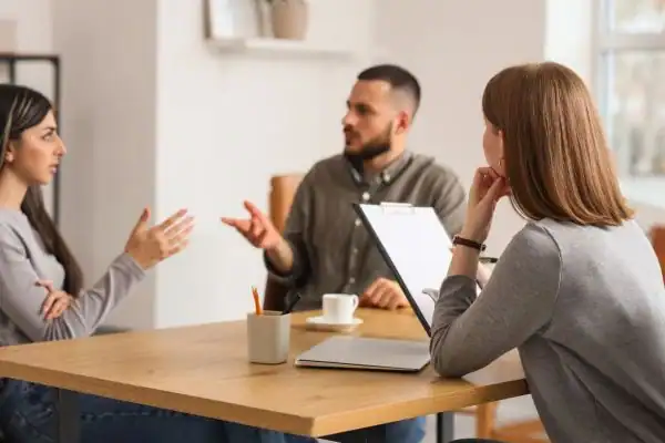Image of couple access free mediation using family mediation voucher scheme Dartford